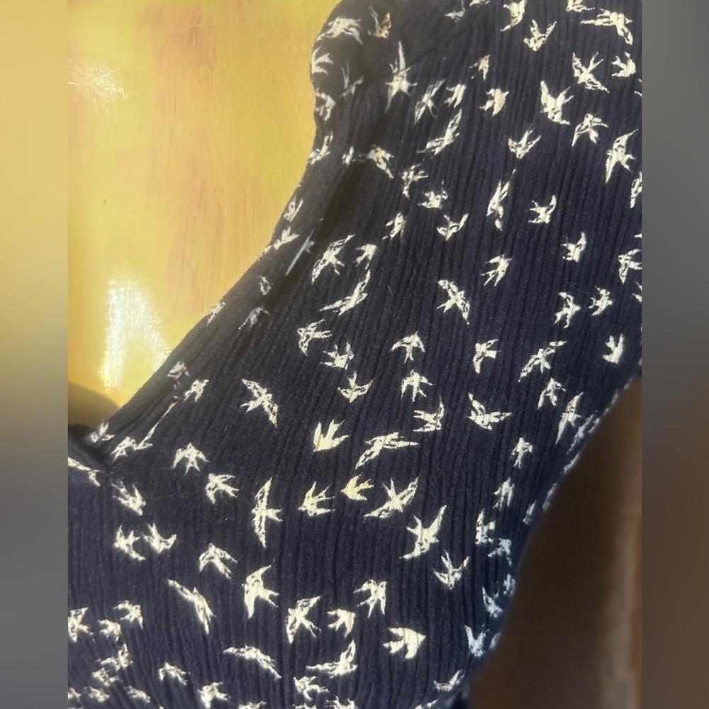 Le Lis Dark Blue Patterned Blouse - Picture 2 of 5